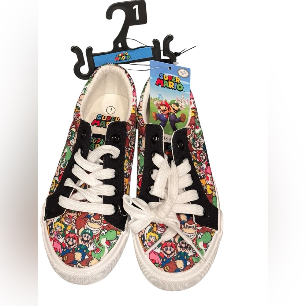 Super Mario Themed Sneakers size 1 NWT